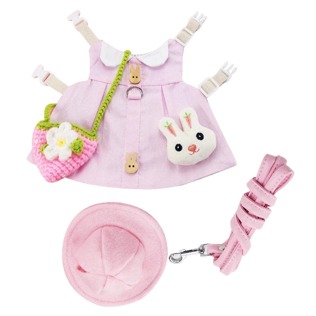 MYADDICTION Pet Dress Set Rabbit Vest Costume Clothes Daily Fashion Outfit Pink_S Pet Supplies | Dog Supplies | Clothing & Shoes (B0BBMNL9F2) Amazon Price History, Amazon Price Tracker