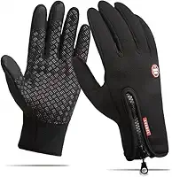 Luva Térmica Moto Touch Screen Unissex Impermeável e Antiderrapante – Luvas para Frio, Motoqueiro, Ciclista e Esportes – Resistente à Chuva e Vento, Tamanho Ajustável