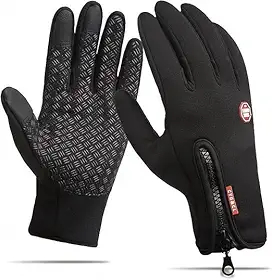 Luva Térmica Moto Touch Screen Unissex Impermeável e Antiderrapante – Luvas para Frio, Motoqueiro, Ciclista e Esportes – Resistente à Chuva e Vento, Tamanho Ajustável