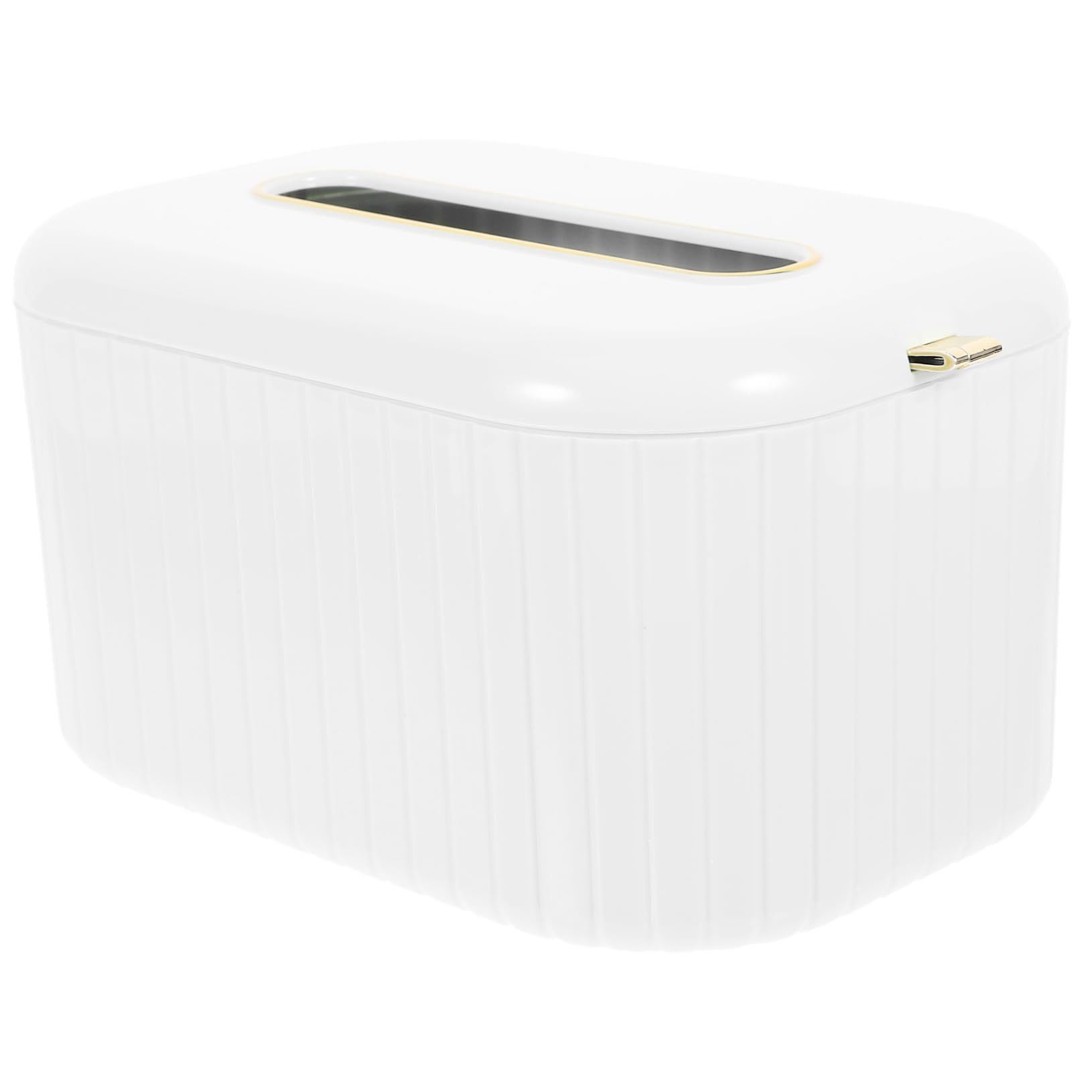 Ciieeo Elegant Pearl Rectangular Tissue Storage Box Modern Spring Tissue Container for Home Decor Compact and Pet Design for Easy Tissue Access