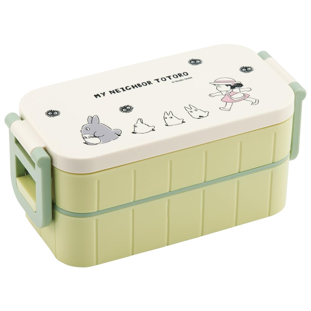Skater (Skater) 2-Tier Lunch Box 600ml for Women, Antibacterial, Lunch Box, Made in Japan, Ghibli My Neighbor Totoro March YZW3AG-A : Home & Kitchen