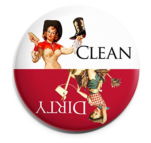 ALOHA GIRLS GIFTS Clean Dirty Dishwasher Magnet.
