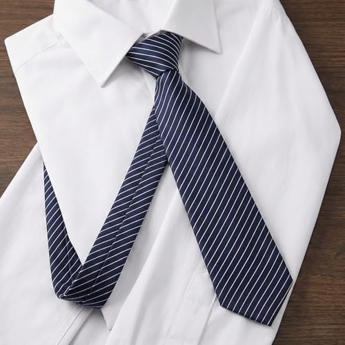 Image of Micro Fiber Stripped Neck Ties For Mens Boys Tie Length & Width - 58 Inch & 3 Inch
