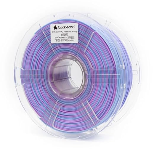 Cookiecad TPU Filament 1.75mm 1kg Unicorn 3D Printer Filament - Unicorn TPU