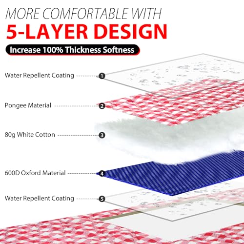 Red 80*80 Picnic Outdoor Blanket