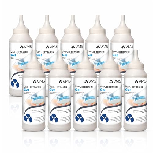 Image of VMS Ultrason Physiotherapy Ultrasound Gel 250 ml Pack of 10 (Blue)