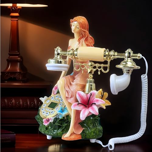 Image of TelPal Basic Corded Telephone with Caller ID,Modern Landline Phone Pretty Unique Design, Decorative Wired Phone Systems for Home, Office and Shops