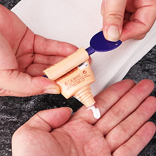 Image of 4PCS Toothpaste Squeezer,Tube Squeezer, Metal Tube Presser Tube Roller Tube Wringer Keys Dispenser Roller for Toothpaste Cosmetic Oil Cream Paint Squeezer(4 Color)