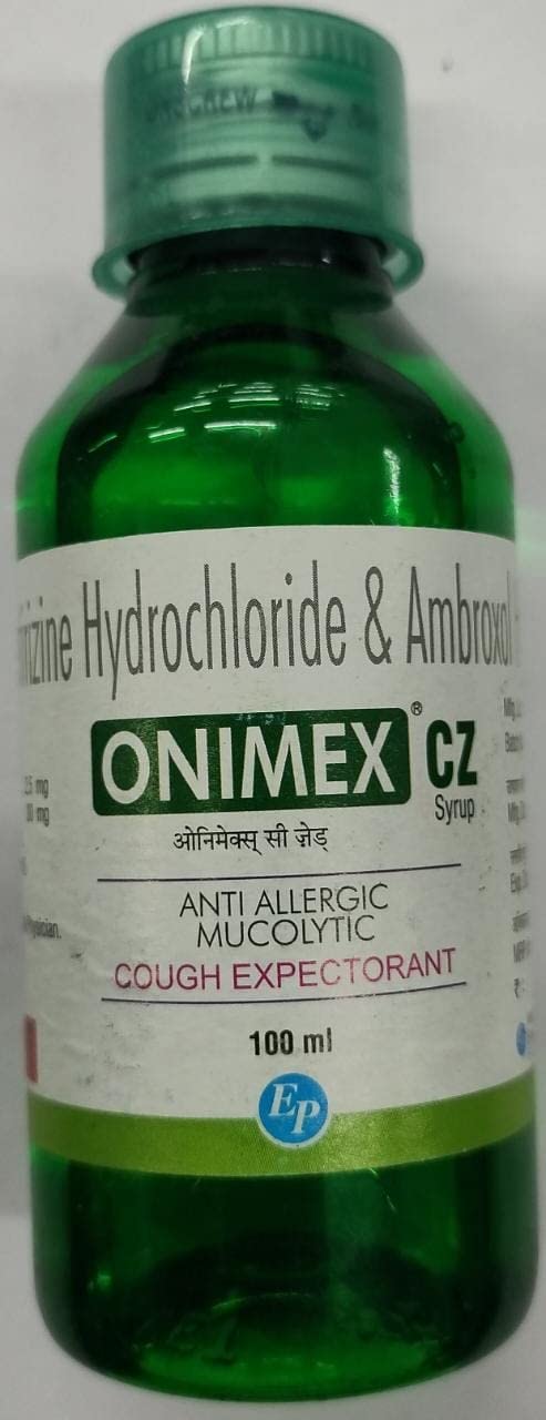 ONIMEX CZ - Bottle of 100ml Syrup