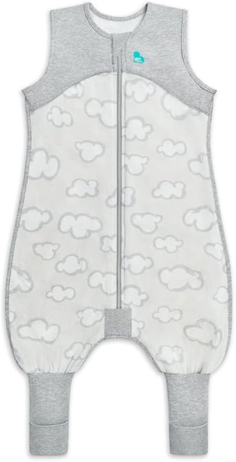 Organic Cotton Sleeveless Sleep Suit 0.2 TOG Gray Daydream by Love to Dream