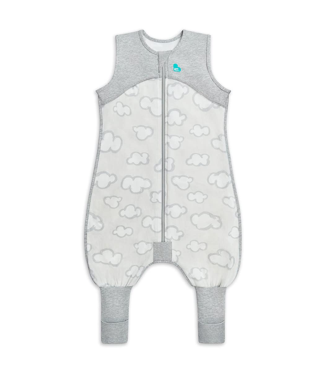 Organic Cotton Sleeveless Sleep Suit 0.2 TOG Gray by Love to Dream