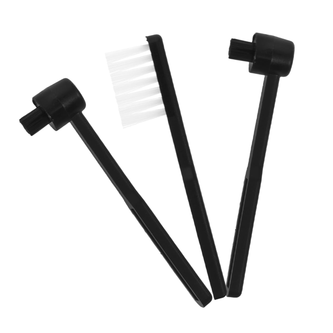 HANABASS 3pcs Stylus Brush Static Vinyl Record Cleaner with Durable Bristles for Turntable Needle Maintenance and Enhanced Sound Clarity