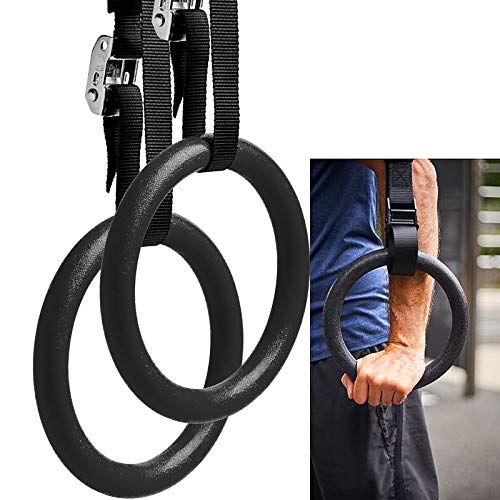 image for wyewye Gymnastic Rings With Adjustable Gymnastic Ring Straps Non-Slip 