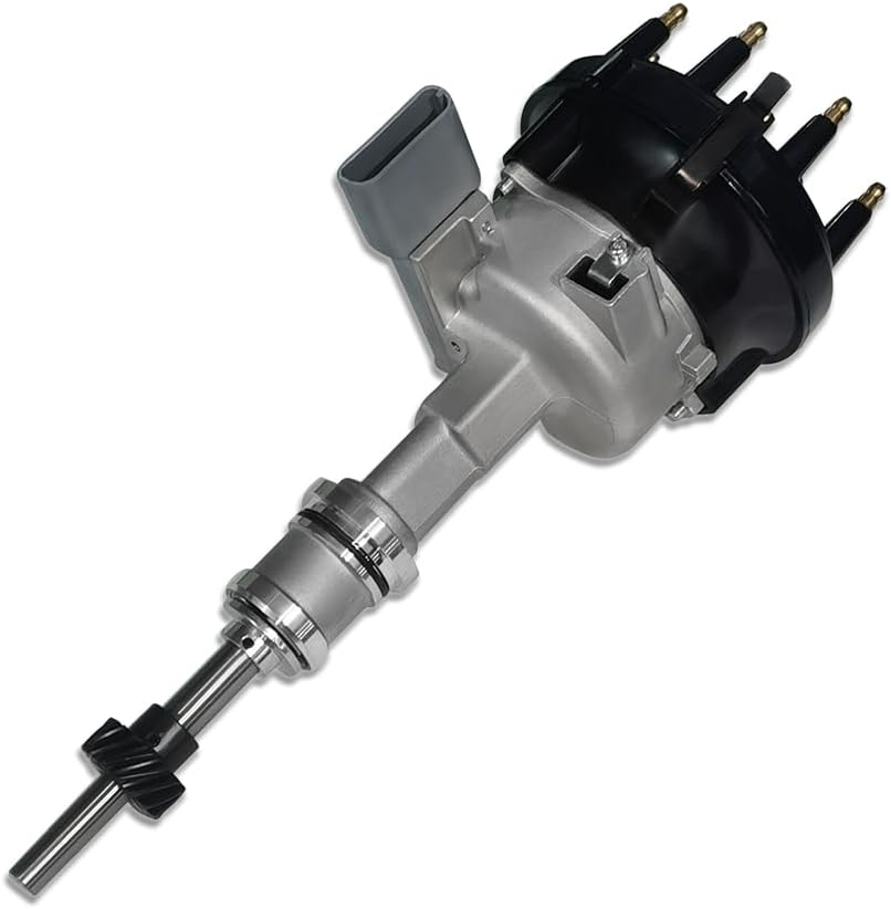 Ignition Distributor & Black Straight Boot Spark Plug Wires Fit Ford Mustang LTD Lincoln Continental Mercury Capri V8 5.0L 1986-1993 (OE: DST2892A)