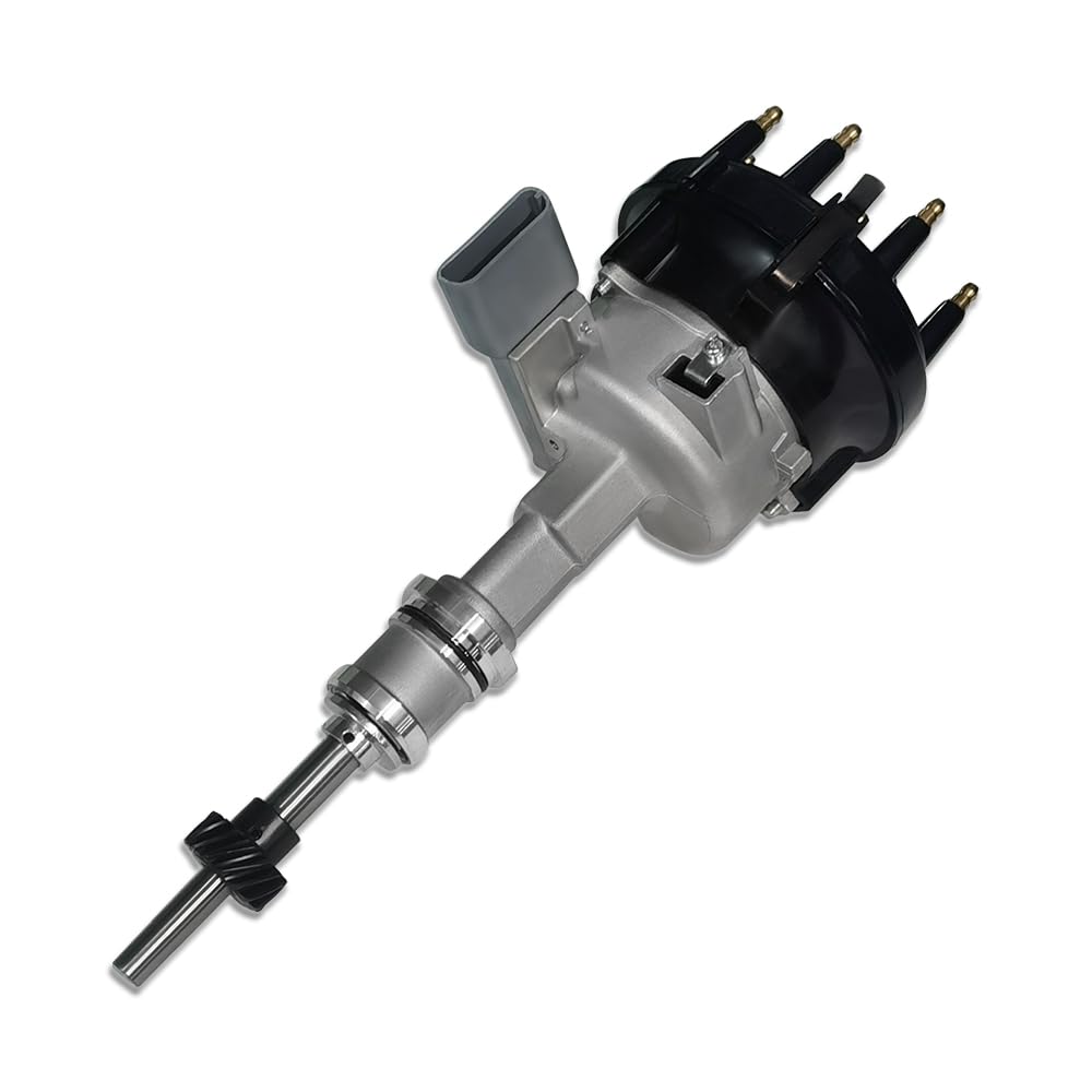 Ignition Distributor & Blue Straight Boot Spark Plug Wires Fit Ford Mustang LTD Lincoln Continental Mercury Capri V8 5.0L 1986-1993 (OE: DST2892A)