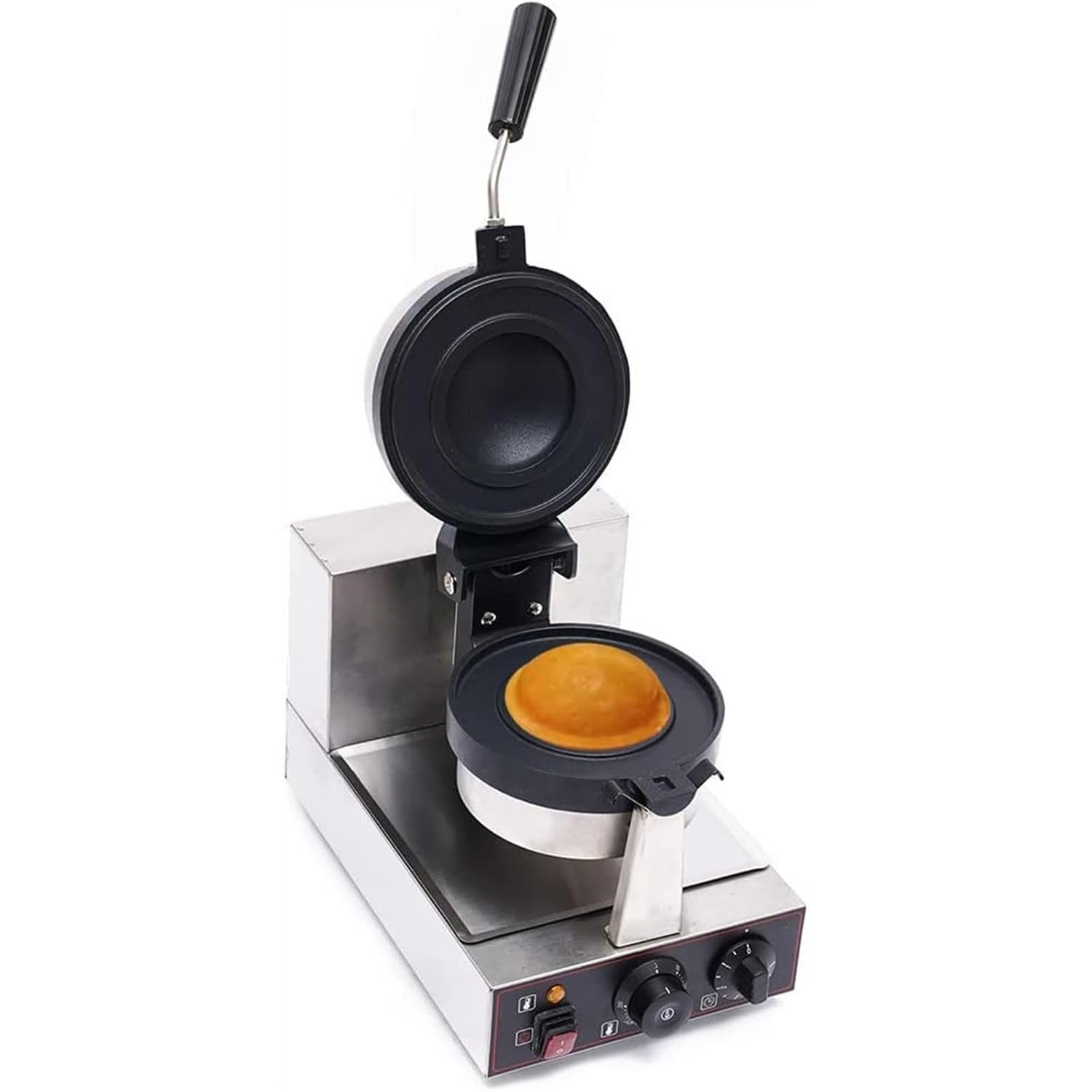 ANXYYDS 1300W Commercial Electric Burger Waffle Make, Panini Hamburger Press Baking Machine, Nonstick Burger Waffle Maker for Hamburger, Dorayaki, Panini, Temp Scope 122~572℉ A