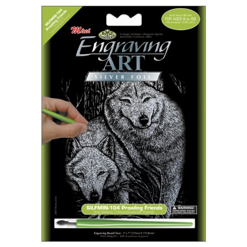 ROYAL BRUSH MFG. SILMIN-104 Engraving Mini Prowling Friends, Multicolor
