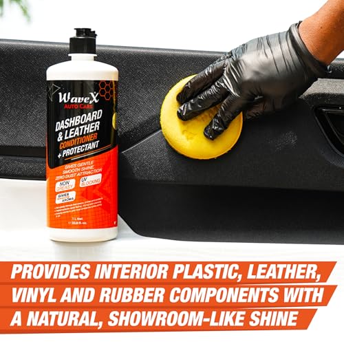 Wavex Dashboard Polish and Leather Conditioner + Protectant (1L) Car Dashboard Polish | Car Polish for Interior Plastic, Leather, Vinyl & Rubber | Dashboard Polish that Protects, Shines & Conditions (Image - 3)