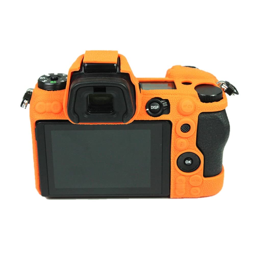 Custodia per fotocamera Borsa Arancione Morbido Silicone Anti-Skid Texture Armatura Skin Body Cover Protector per Nikon Z6 II Mirrorless Camera