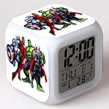 ✬ Tamaño: 8 x 8 x 8 cm. Reloj despertador con luz LED de despertador portátil y liviano, que pesa solo 150 gramos.