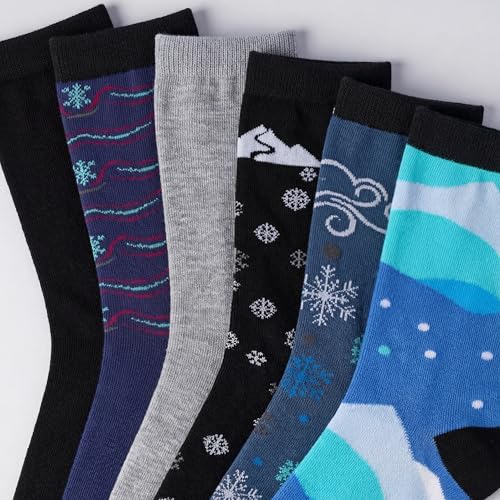 Image of Tipi Toe Women's Fun Patterned Dress Socks, 12-Pack Lightweight Colorful Crew Socks, Casual Novelty Assorted Designs