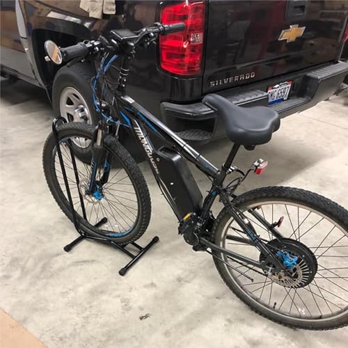 FCOUMY Fahrradständer Boden, freistehend, aufrecht, platzsparend, geeignet für Mountainbike, Rennrad, für Fahrrad mit Raddurchmesser max. 73,5 cm