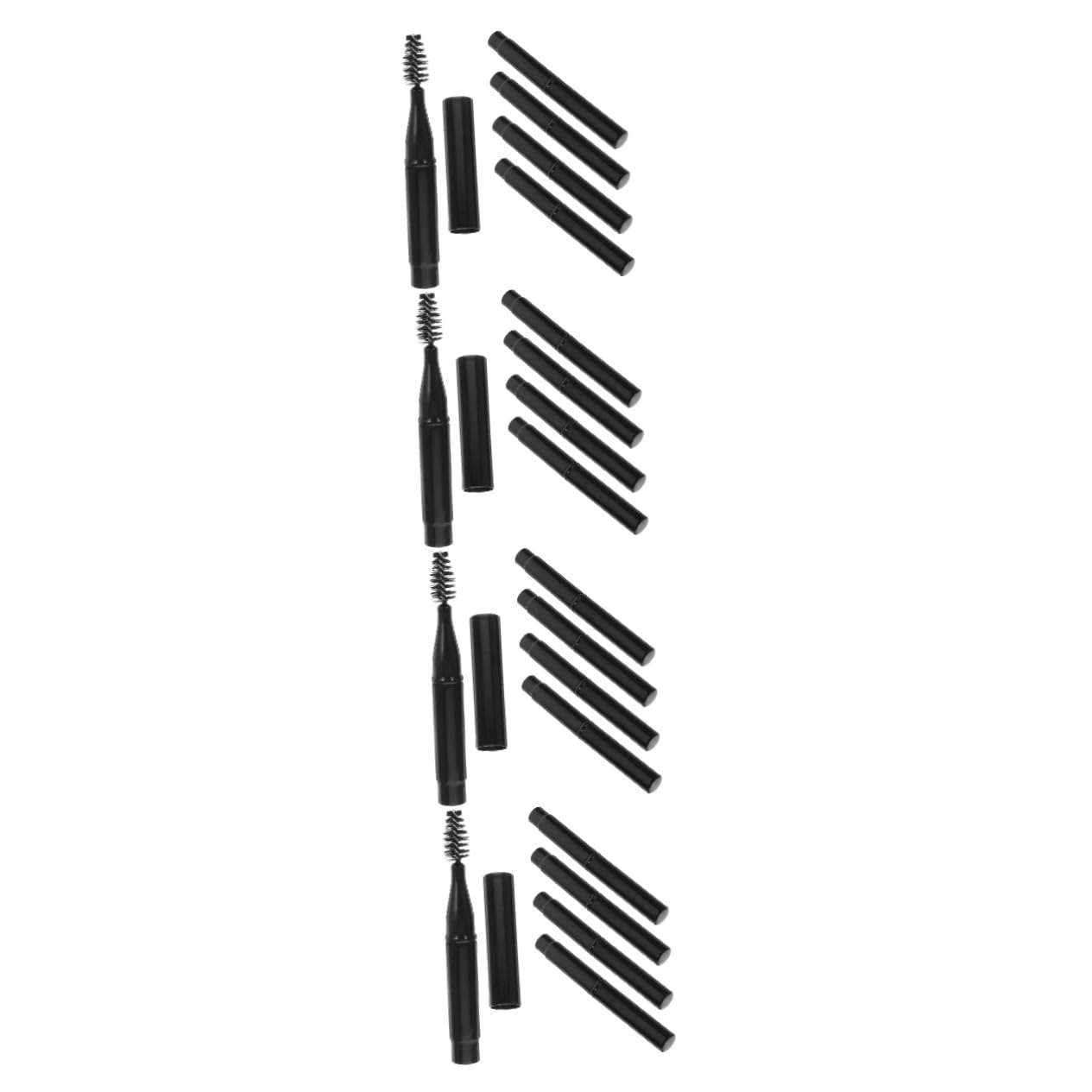 Healeved Stk Spiral-augenbrauenbürste Make-up Pinsel Wimpernbürste Augenbrauenstab Augenbrauenpinsel Brauenbürsten Wimpernstäbe Mascara-zauberstab Kamm Kurzes Spiel Mit Deckel Nylon