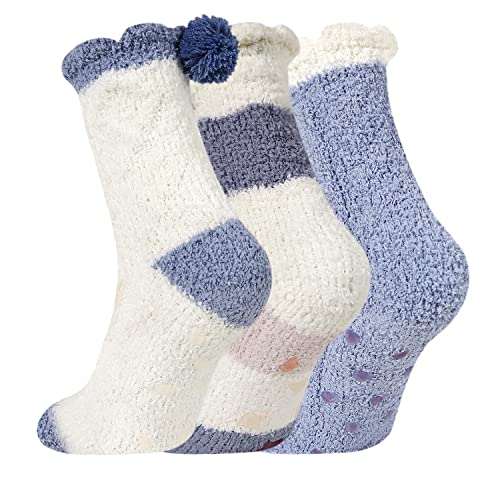 Image of Benefeet Sox Womens Fuzzy Socks Girls Cute Slipper Sock Funny Fluffy Winter Warm Soft Cozy Plush Indoor Sleep Sock