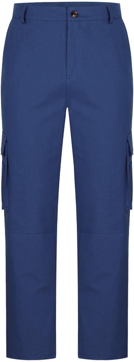 Cambkatl Straight Leg Cargo Pants for Men Classic Stretch Outdoor Casual Hiking Sweatpants with Multi-Pockets