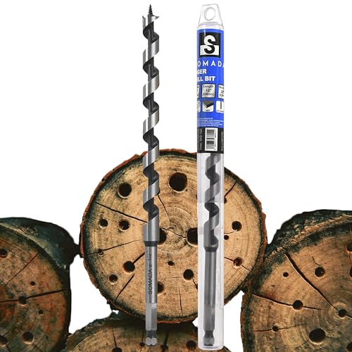 SOMADA 1/2" x 10" Auger Drill Bit for Wood and Materials