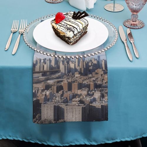 Servilletas de Tela Cuadradas Blancas 6 PCS miniatura 4