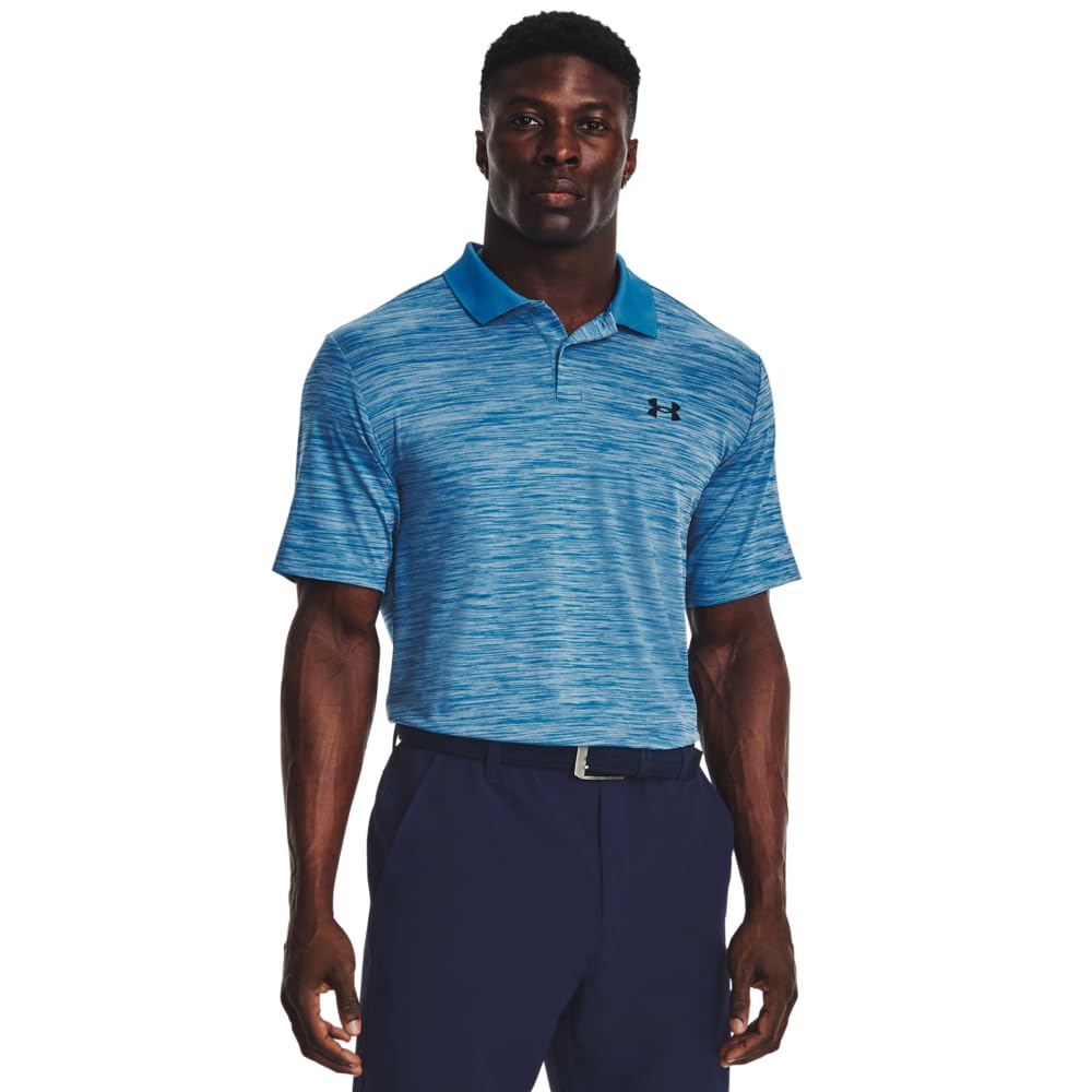Under Armour Men's Performance 3.0 Polo Golf Shirt, Blue, S