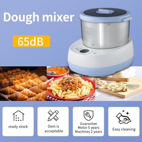 Dispositivos Inteligentes para el hogar, batidora eléctrica para amasar, amasadora automática para Pizza y Pan, electrodoméstico Multifuncional de Acero in