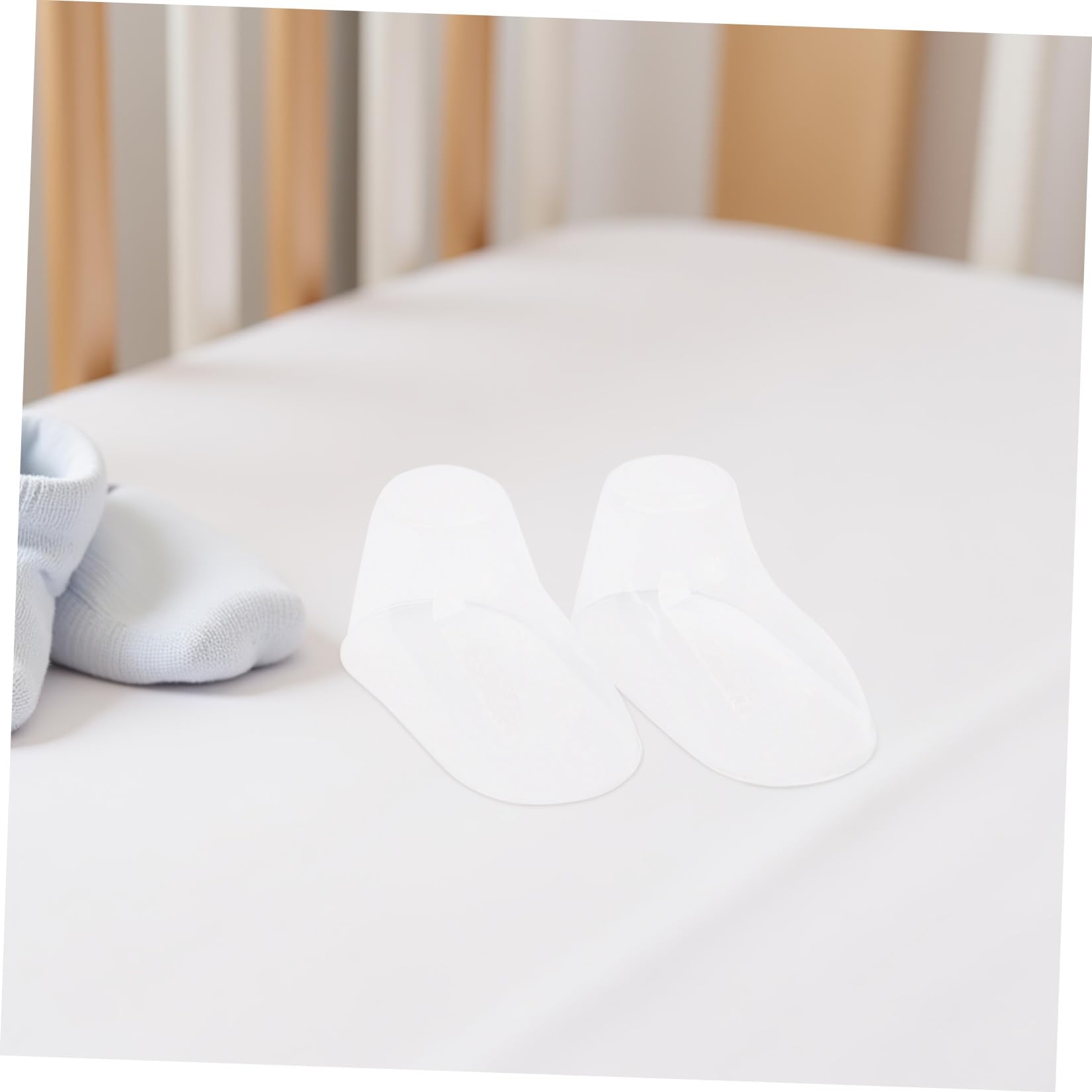 SHERCHPRY Kunststoff Babysocken Präsentationsständer 100 Stück Kleinkind Fußform Halter Flexible Schuhstütze für Babyschuhe und Socken Langlebig und Formbewahrend