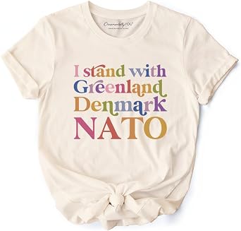 OrnamentallyYou I Stand with Greenland Denmark NATO T-Shirt