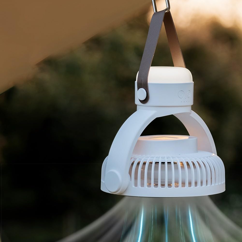 Zoegneer Ventilateur mural rechargeable et portable avec inclinaison réglable pour cuisine, salle de bain, dortoir