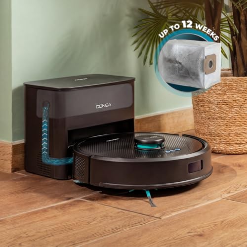 Cecotec Saugroboter Conga Y50 X-Treme Neo. Laser-Navigation, Absaugstation, 5000 Pa, 12 Wochen Unabhängigkeit, Multifunktionsbürste… – Ansicht 5