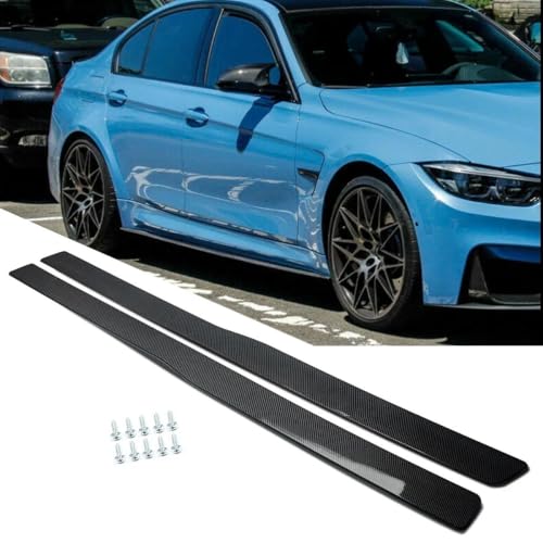 Faldones laterales coche deportivos tuning M3 F80 y M4 F82 accesorios aspecto carbono 2015-20 2