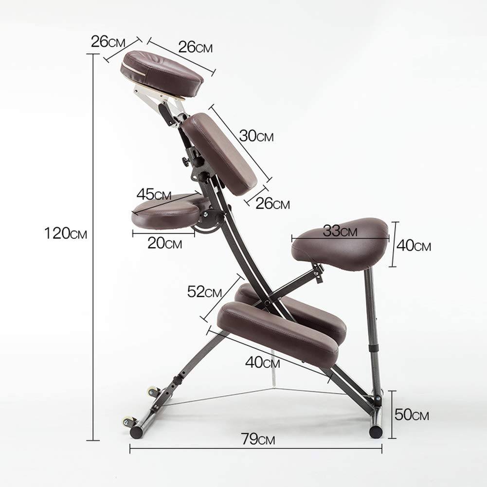 軽量マッサージチェア 折りたたみ椅子 ポータブル施術台 人間工学に