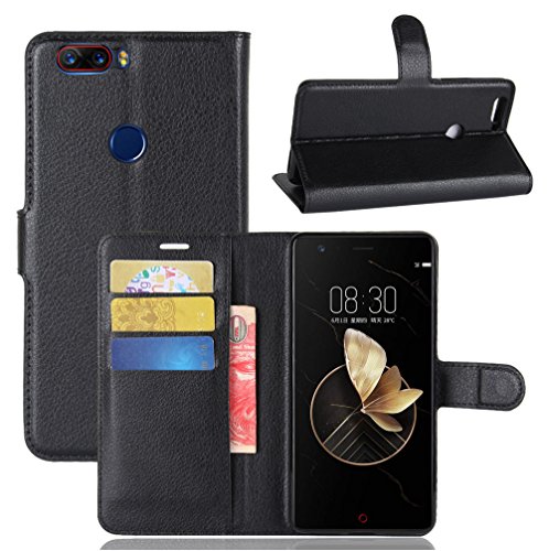 Manyip Funda ZTE Nubia Z17, Caja del teléfono del Cuero,Protector de Pantalla de Slim Case Estilo Billetera con Ranuras para Tarjetas, Soporte Plegable, Cierre Magnético