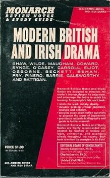 Paperback Monarch Notes Modern British and Irish Drama [Monarch Review Notes & Study Guide] Book