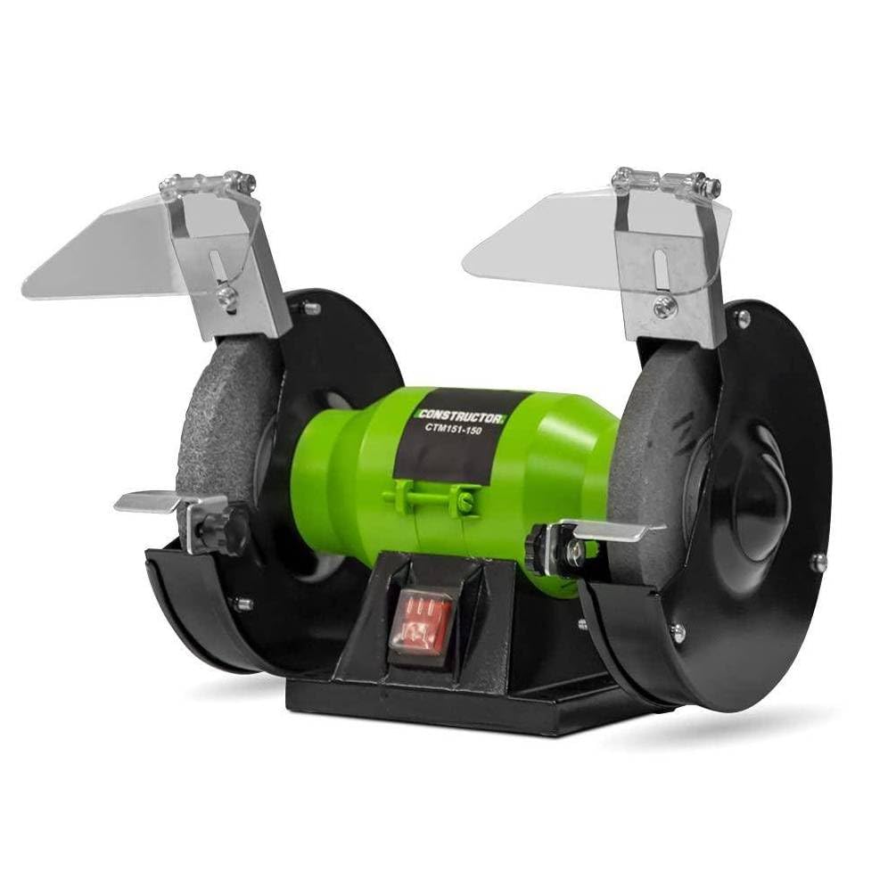 Touret à Meuler 150 mm - 150W - Idéal pour Affûtage et Meulage Précis - Fiable - D-Work