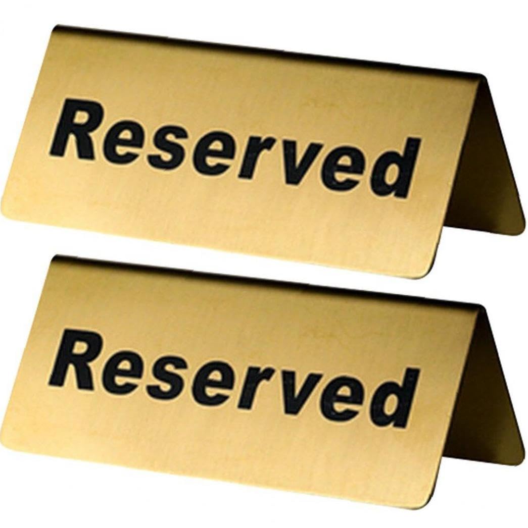 Amazon.co.jp: 予約席プレート 注意サイン サインプレート reserved