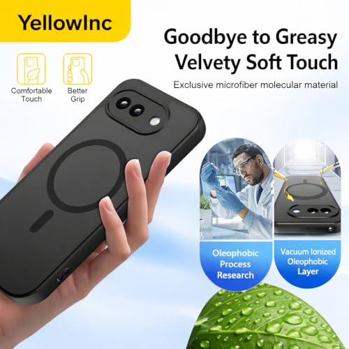 Image of Translucent Case Cover for Google Pixel 10A, Aero-Space Grade Protection Cover(Frosted Black with MagSafe, Google Pixel 10a)