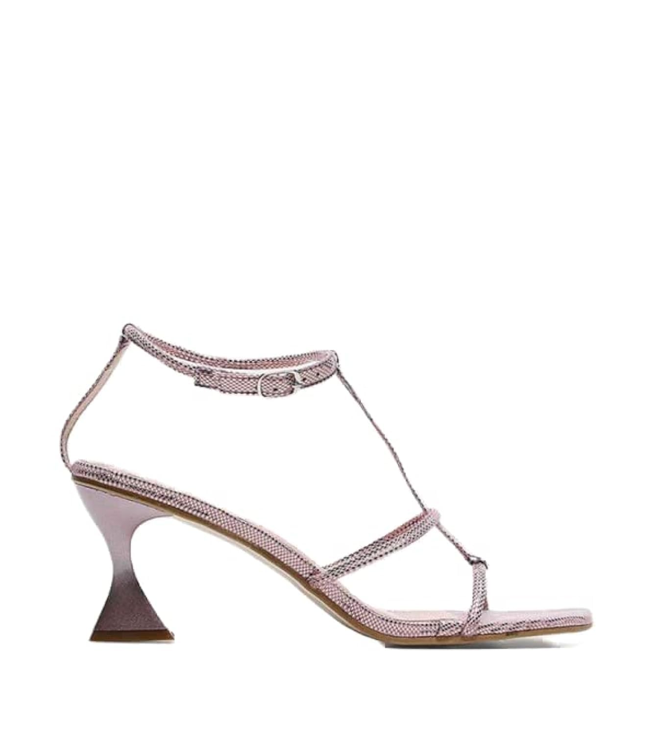 AILAWomen's Ankle Strap Spool Heeled Sandal