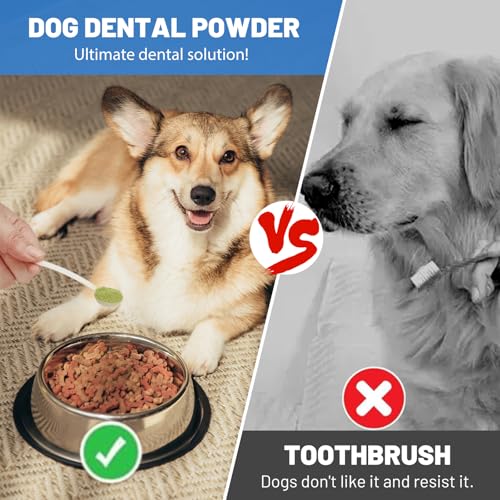Image of Dog Dental Powder, Dog Teeth Cleaning Powder for Bad Breath