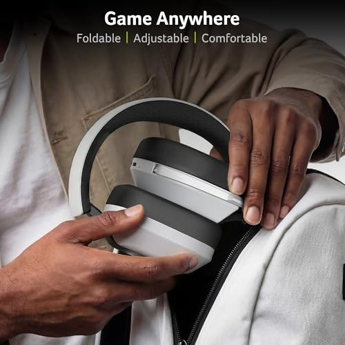 Acer Wireless Gaming Headset for PS5, 2.4GHz & Bluetooth 6.0 Gaming Headphone with Flip-to-Mute Mic, Lightweight, 70H Battery, Compatible with PS4/PC/Switch - White - image 8