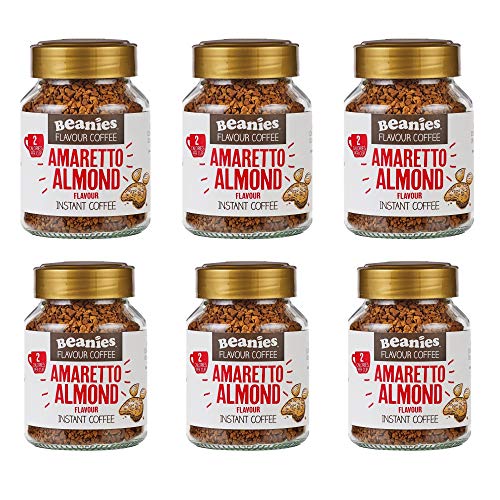 Beanies Amaretto Lot de 6 cafés instantanés saveur amande 50 g