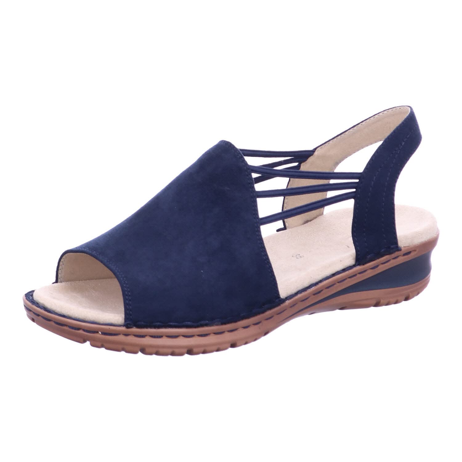 ARA Women's HAWAII T-Bar Sandals, Blue (BLAU 77), 2.5 UK
