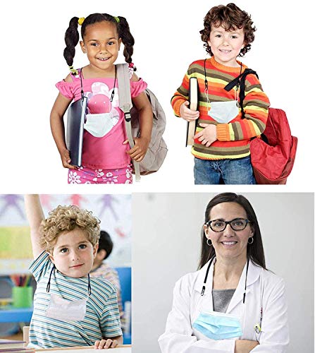 Quanan 779605814830 5 Pack Adjustable Length Face Mask Lanyard, Handy & Convenient Safety Mask Holder Hanger Rest thumb #3